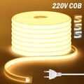 230V COB Neon LED Stripe Streifen Keine Lichtpunkte Flex Schlauch Leiste Band DE