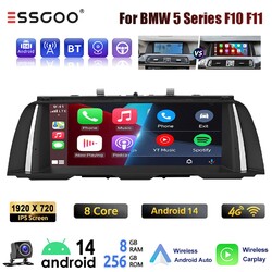 10.25" IPS Screen Android 14 Autoradio GPS Navi CarPlay KAM+ für BMW F10 F11 CIC