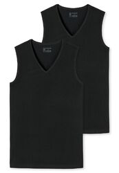 Schiesser Herren 2-Pack Tank Tops 95/5 V-Neck Mehrpack ärmellos günstig