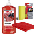 Sonax Autopolitur Lackversiegelung 500ml + Applikationsschwamm + Mikrofasertuch