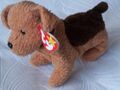 TY Beanie TUFFY THE TERRIER HUND SEHR GUTER ZUSTAND MIT ETIKETTEN 12.10.1996 Made in Indonesien