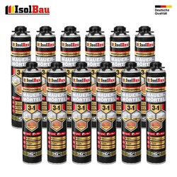 Mauermörtel Pistolenschaum Montageschaum Klebeschaum 3in1 PU-Mörtel 12 x 750ml⭐️Verkürzte Arbeitszeit-bis zu 50%⭐️Kosteneffizient!⭐️
