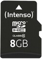 Intenso Speicherkarte microSDHC Card 8GB C10