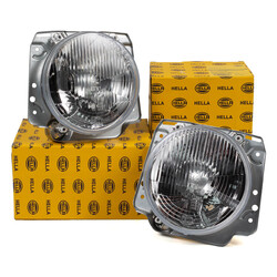 2x HELLA 1A8004190-101 H4 / T4W Scheinwerfer für VW GOLF 2 links + rechts