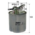 VALEO Kraftstofffilter 587563 passend für NISSAN