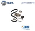 KP747-3 ZAHNRIEMEN-SATZ KIT SET + WASSERPUMPE GRAF FÜR TOYOTA COROLLA 1.9L 51KW