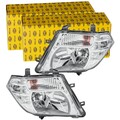 2x HELLA H4 HALOGEN SCHEINWERFER passend für NISSAN NAVARA PATHFINDER
