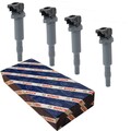 4x Bosch Zündspule 0 221 504 471 für BMW 1er E81 3er E90 5er E60 6er E63