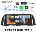 10.25" Android 13 Autoradio Apple CarPlay DAB+ KAM 4+64G Für BMW 5er F10 F11 NBT
