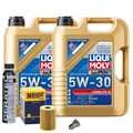 Motoröl 5W30 LIQUI MOLY 10L+HENGST Ölfilter+Cera Tec+Ölablassschraube