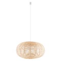 Pendelleuchte Esszimmer Bambus L:79 cm E27 Natur Wohnzimmer Hängelampe Esstisch
