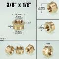 1/8"auf 3/4" Reduzierung Reduktion Gewindefitting Messing Reduziernippel Adapter