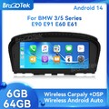 8,9'' Android 14 Autoradio CarPlay 64GB DAB+ Für BMW 3/5er E90 E91 E60 E61 CIC