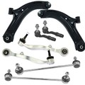 4x Querlenker + Koppelstange + Spurstangenkopf Set vorne passend für BMW 5 E60