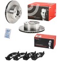 2x Brembo Bremsscheiben Brembelägenset Kit passend für Jeep Wrangler 4.0 2.5 2.4