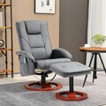 HOMCOM Relaxsessel Massagesessel mit Hocker Fernsehsessel mit Liegefunktion