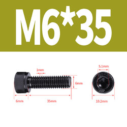 Stahl Zylinderschrauben Innensechskant Metrisch M1 M1.4 M2 M2.5 M3 M4 M5 M6 M8