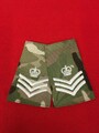 Paar MTP Staff Sergeant Rank Slide Ivory Multicam S/SGT Combat Rang Slides