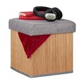 Sitzhocker mit Stauraum Polsterhocker Sitzwürfel Fußhocker Falthocker Sofahocker