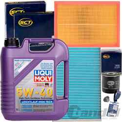 FILTERSET INSPEKTIONSPAKET+LIQUI 5W40 ÖL für OPEL COMBO CORSA C TIGRA TWIN TOP
