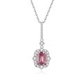 BENIAMINO Damen Kette Anhänger 925 Sterling Silber Treasure Glass Stone VVS OVP