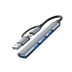 USB Hub 3.0 Verteiler 7/4 Port Splitter Datenhub SuperSpeed für Laptop Notebook