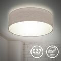 Deckenleuchte Stoff Textilschirm Deckenlampe Wohnzimmer Schlafzimmer E27 30cm