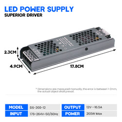 DC 12V / 24V LED Trafo Netzteil Schaltnetzteil Adapter Power Supply LED Streifen