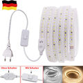 LED Streifen Stripe Wasserdicht Band Leiste 2835 Lichtband Innen Außen 220V 230V