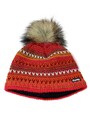 EISTRäR Pudelmütze Damen Mütze hellorange-pink-braun Casual-Look
