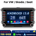 7" Apple Carplay Android 14 Autoradio GPS Navi Für 2 DIN VW GOLF 5 6 Passat Polo