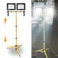 LED Fluter Außenstrahler Scheinwerfer Arbeitslampe Baustrahler mit Stativ 1x 2x