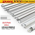 LED Aluprofil Aluminium Profile 5m/10m U/V Alu Schiene Leiste für LED-Streifen