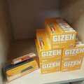 Gizeh Vario Stopfer Stopfmaschine  mit 1000 Gizeh Full Flavour Hülsen 