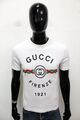 Gucci Maglia Uomo Taglia S Cotone T-Shirt Maglietta Bianco Manica Corta Logo