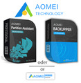 AOMEI Partition Assistant Professional ODER Backupper Professional 2 PC Lifetime