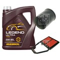FEBI BILSTEIN Inspektionspaket 5L MANNOL Legend Ultra 0W-20 für Honda Civic VII