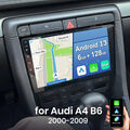 8Kerne 6+128GB Autoradio DSP Für Audi A4 8E 8H B6 B7 2000-09 Android 13 GPS Navi
