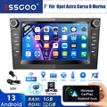 32G Autoradio Für Opel Corsa C/D Zafira B Astra H Android 13 Carplay GPS MIK KAM
