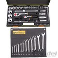 PROXXON ZOLL WERKZEUG KNARRENKASTEN 1/2"+ 1/4" + RING-MAULSCHLÜSSEL SATZ 77 tlg.