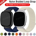 Nylonband Armband Für Fitbit Versa 4 Versa 3 Sense 2 1 Sports Loop Uhrenarmband