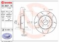 2x Bremsscheibe XTRA LINE - Max BREMBO 08.B601.75 für FORD 2 DXA CB7 CEU KUGA