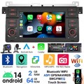 Für BMW E46 3er 318 320 325 M3 Apple Carplay Autoradio Android 14 GPS Navi RDS