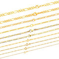 Massive edle Goldkette Figarokette diamantiert Halskette Collier Echt 333 o 585