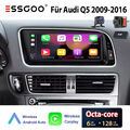 6+128G Carplay Android 14 Für Audi Q5 2009-2016 Autoradio WIFI GPS Navi 4G DAB+