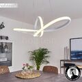 LED dimmbar Ess Wohn Schlaf Zimmer Beleuchtung Hänge Pendel Lampen modern weiß
