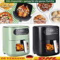 6L Heißluftfritteuse 1500W Air Fryer Fritteusen Heißluft Ofen Friteuse Backen