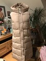 Cherry Koko Damen Long Steppweste mit Kapuze Beige Gr. M/L NEU