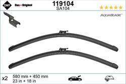 SWF Wischblatt Scheibenwischer DAS ORIGINAL AQUABLADE 119104 für ALPINE A110 2