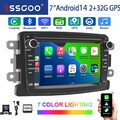 2+32G Carplay Android 14 Autoradio GPS Navi Kam Für Renault Dacia Duster Sandero
